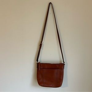 Fossil Brown Leather Crossbody Purse